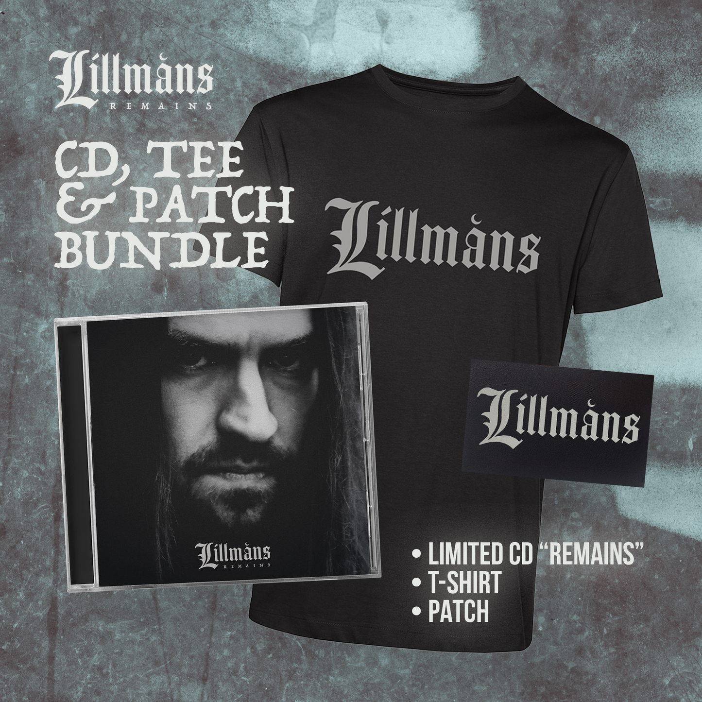 Lillmåns: Remains | CD + T-Shirt + Patch